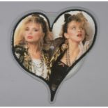 A Madonna 'Into The Groove' heart shaped vinyl picture disc. With original cover.