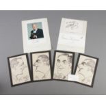 A quantity of autographs from famous photographers and fashion designers including David Bailey,