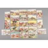 A collection of Battles For The Flag trade cards, originally presented with The Wizard and The