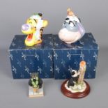 A collection of Border Fine Arts ceramics to include two boxed Disney Character Collection