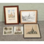 A collection of pictures and prints of Rotherham, South Yorkshire. To include Thomas La Dell, John