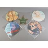 A collection of five Madonna shape & picture discs with limited edition examples inlcuding "Dress