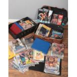 A box and a suitcase containing a large quantity of Boxing magazines and books. Includes Boxing