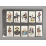 Roberts Bobs "Colonial Troops" cigarette cards, 10. All with printed backs