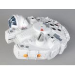 A Hasbro model of the Star Wars Millennium Falcon. Dated 2011, missing figures.