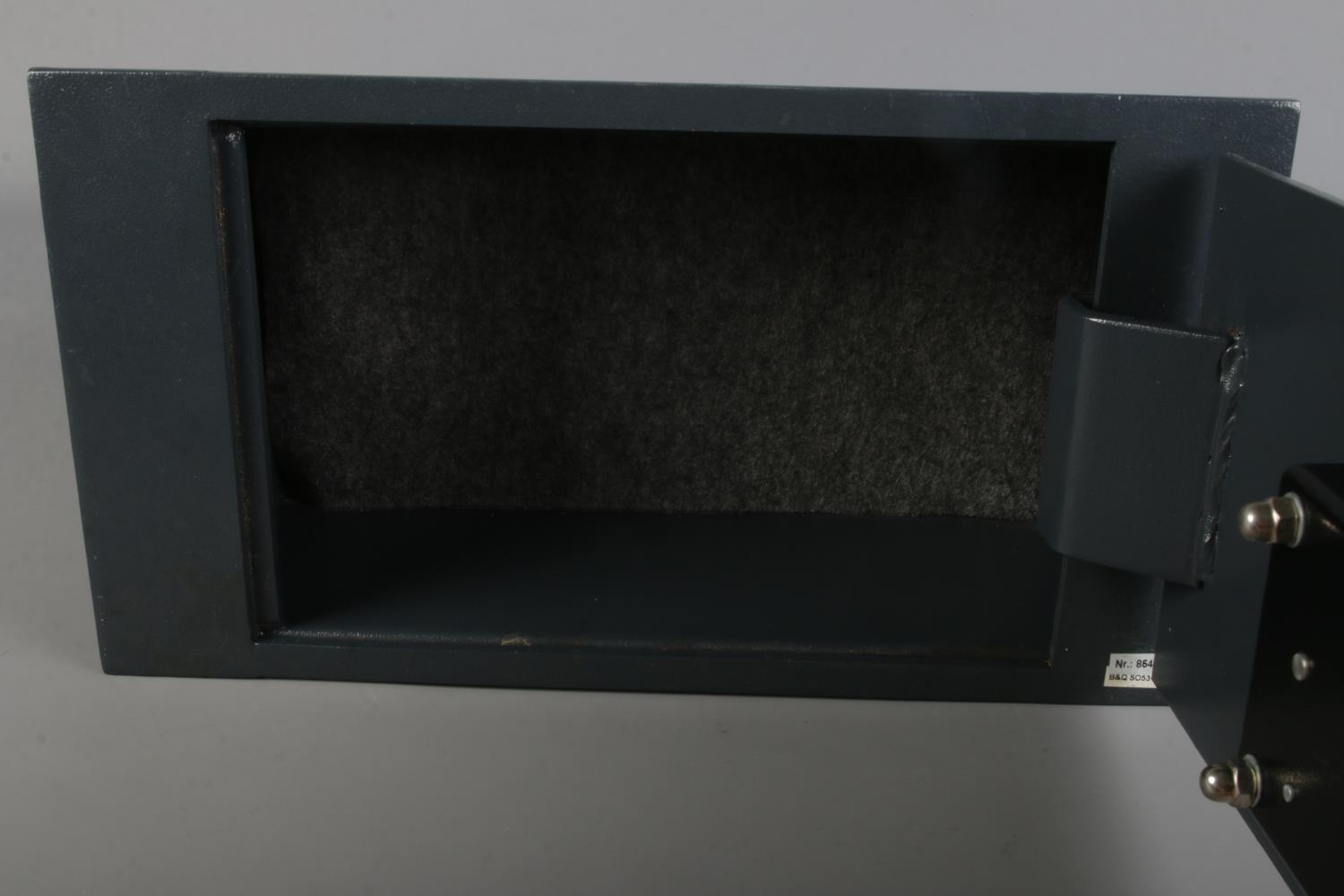 A steel underfloor/wall safe with five lever security lock and two keys - Image 2 of 2