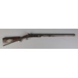 A 19th century percussion rifle with white metal mounts. Having 72cm octagonal barrel. CAN NOT POST