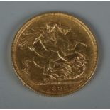 A Victorian 1892 full sovereign.