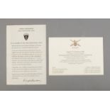 A printed letter to all members of the Allied Expeditionary Force from Dwight D Eisenhower along