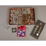 A collection of coins. Includes British and foreign examples, etc.