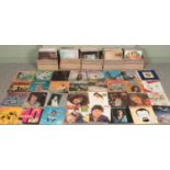 Five boxes of LP records. Includes Leo Sawyer, Tina Turner, Bee Gees, Barbara Streisand, etc.