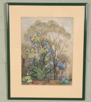 Margaret E Ryder (1908-1998), A framed watercolour, still life flowers. (38cm x 28cm)