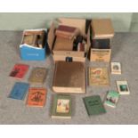 Three boxes of mostly antique books to include Aesop's Fables; Blanche Winder, Beatrix Potter, The