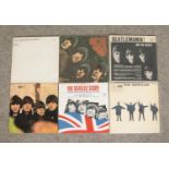 A Beatles Beatlemania record along with Rubber Soul, Historic Sessions, Help!, The Beatles Story and