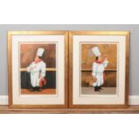After Guy Buffet (1943-) two framed Limited Edition Chef Serigraphs, titled 'Chef Albert' and '