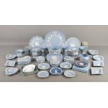 A collection of Wedgwood ceramics, mainly comprising of blue jasperware. To include plates,