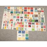 A large quantity of vintage cigarette packets mounted on card (double sided).