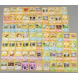 A quantity of Pokemon cards. Includes base set, jungle, fossil, Team Rocket, base set Charmander,