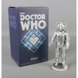 Dr Who limited edition Cyberman 1975 hand painted resin figure in original box, 1/750.