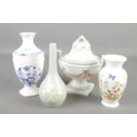 A small collection of ceramics. Includes Villeroy & Boch Josephine urn, Royal Grafton Dynasty