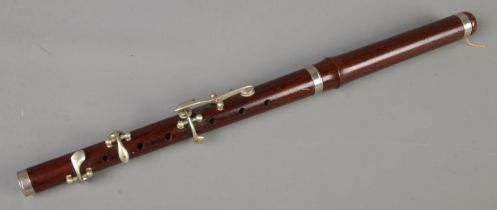 A unnamed rosewood piccolo. (38cm)