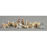 Eleven Lady & The Tramp Wade Whimsies. Includes Lady, Jock, Peg, Dachsie etc.