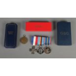 A collection of medals to include Great War Medal (Awarded to 706074 CPL. W.Rogerson R.A), silver