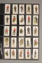 Wood's cigarette cards, Types of Volunteers & Yeomanry complete set 25/25. Good/Very Good