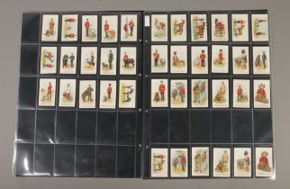 Scissors cigarette cards (Will's), Regimental Pets complete set 33/33 along with 6 variation cards