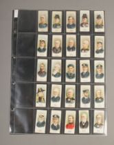 John Player & Sons cigarette cards, England's Naval Heroes, complete set 25/25. Good, Some Fair