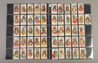 BAT British American Tobacco cigarette cards, Indian Chiefs, complete set 50/50 with 1 additional