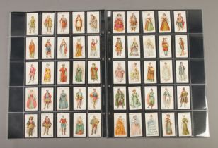 Ogden's cigarette cards, British Costumes, complete 50/50. Good, Some Fair Examples.