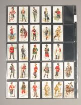 The American Tobacco Co cigarette cards, Military Uniforms complete set 27/27. Good/Very Good