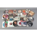 A collection of vinyl single picture discs to include Altered Images, T'Pau, Bucks Fizz, etc.
