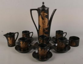 A Portmeirion 'Phoenix' coffee set.