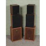 A collection of six speakers including Sanyo examples