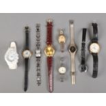 A small quantity of wristwatches. Includes Avia, Qulin, Reflex, etc.