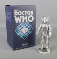 Dr Who limited edition Cyberman 1975 hand painted resin figure in original box, 1/750.