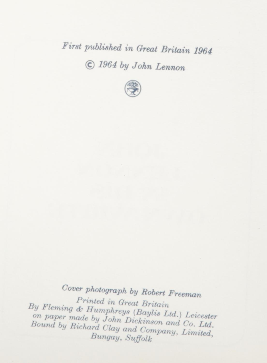 John Lennon, In His Own Write, first edition book. Published 1964 by Jonathan Cape and printed by - Image 3 of 3