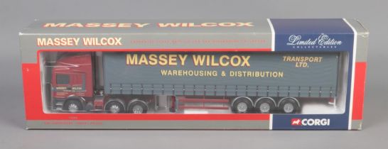 Corgi 1/50 Diecast Truck Issue comprising No. 75206 ERF Curtainside in livery of Massey Wilcox.