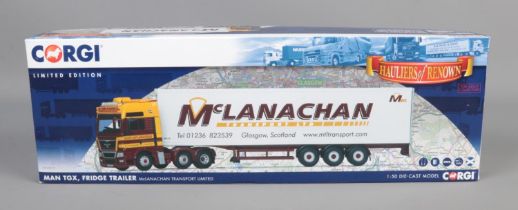 Corgi Diecast Model Truck issue comprising No. CC15212 MAN TGX Fridge Trailer in the livery of