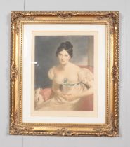 After Sir Thomas Lawrence ((1769-1830), early 20th century framed print depicting Margaret Power,