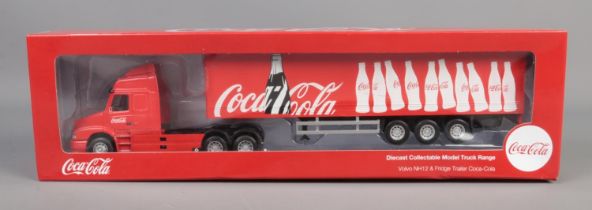 Boxed, 1:50 Scale Die Cast metal Coca Cola articulated truck.