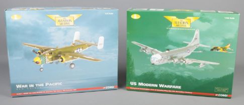 Two boxed limited edition Corgi The Aviation Archive military model aircrafts. Includes War in the