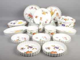 A quantity of Royal Worcester Evesham ceramics, to include lidded casserole dishes, flan dishes,
