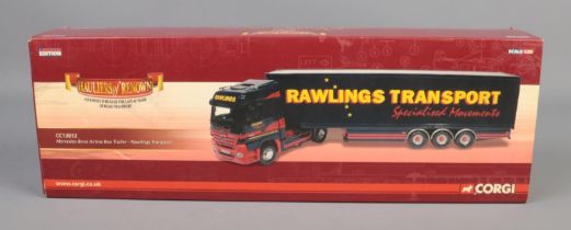 Corgi Rawlings Transport Mercedes Benz Box Trailer - Stock Code - CC13813 Scale - 1:50