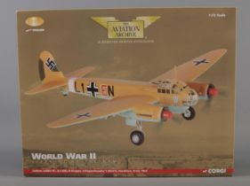 A boxed limited edition Corgi The Aviation Archive World War II Aircraft of the MTO aircraft.