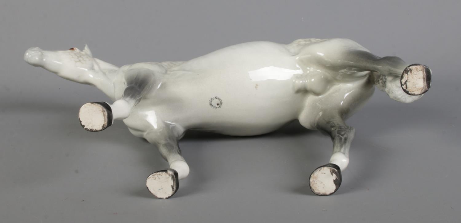 A large Beswick horse in dapple grey, model 1564. Height 28cm. Good condition. - Image 3 of 3