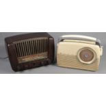 Two vintage radios. Includes bakelite and Bush example.
