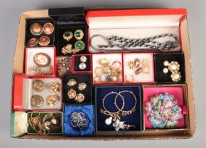 A large collection of vintage boxed Ciro and Butler and Wilson costume jewellery. To include